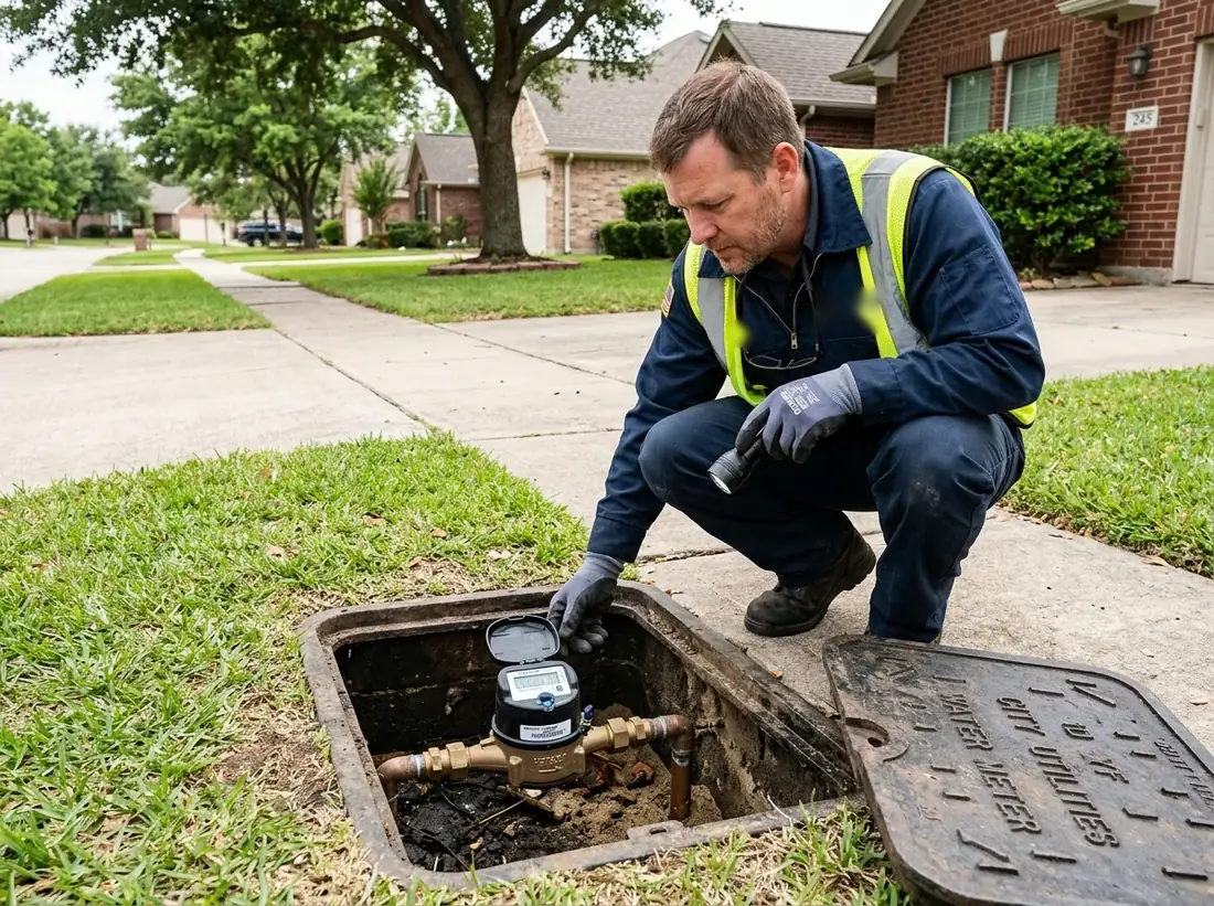Water Meter Leak Investigation in Whittier, CA